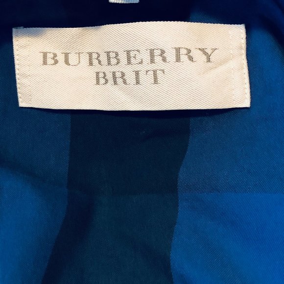 Burberry Brit | Fitted Navy Blue Jacket (size Medium) - Picture 9 of 12